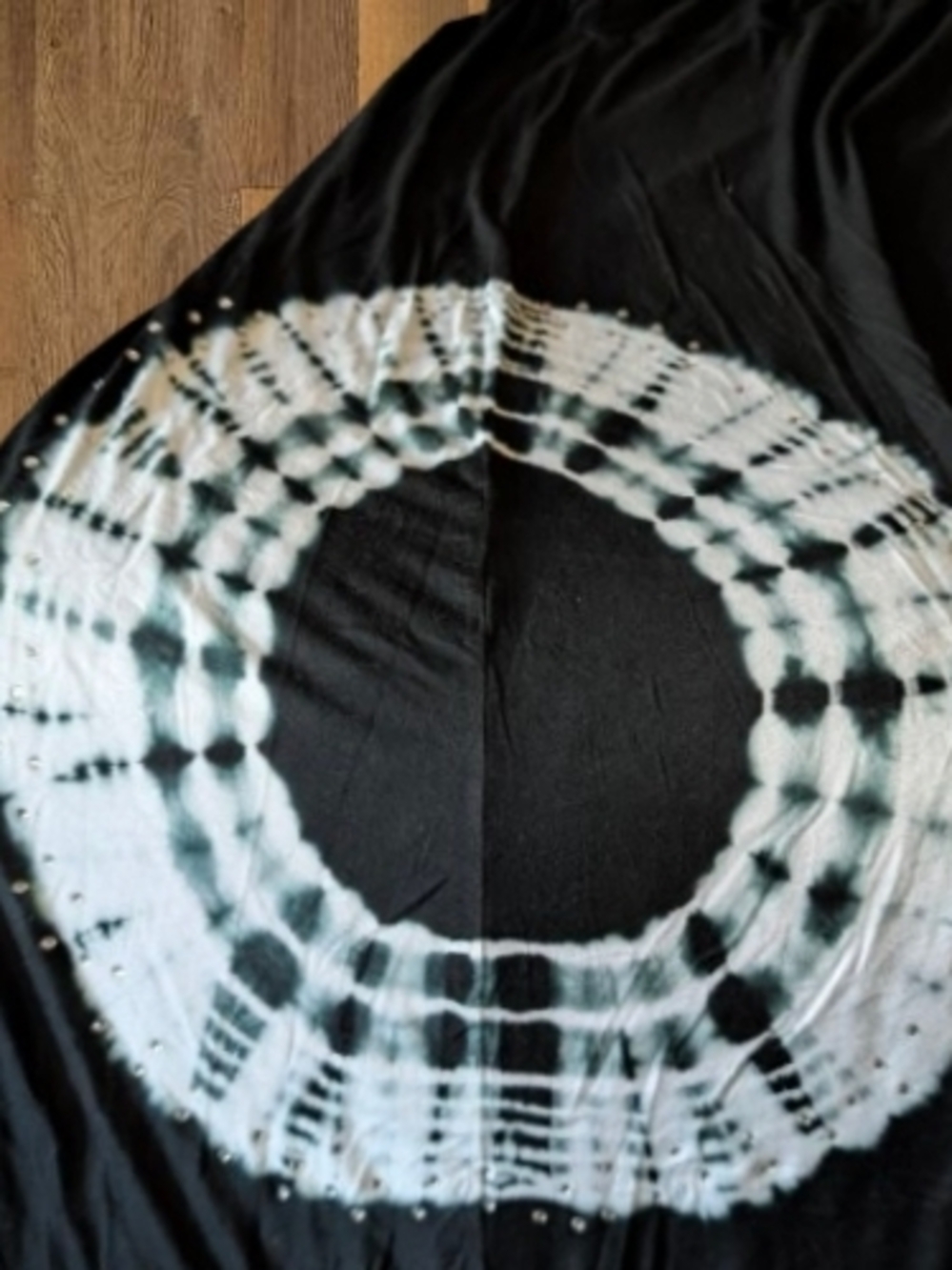 Avenue Black And White Tie-Dye Pattern Maxi Skirt Size 2X (22/24) - Picture 8 of 11